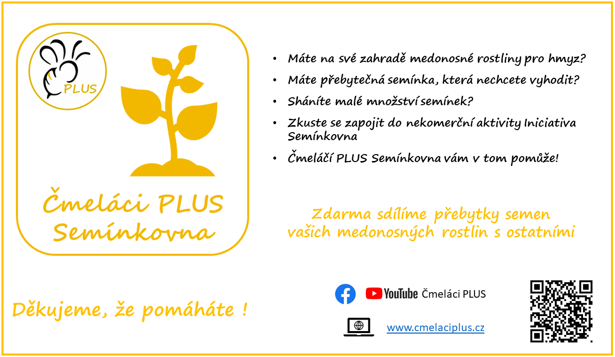 Čmeláci PLUS - Čmeláčí PLUS Semínkovna - Leták