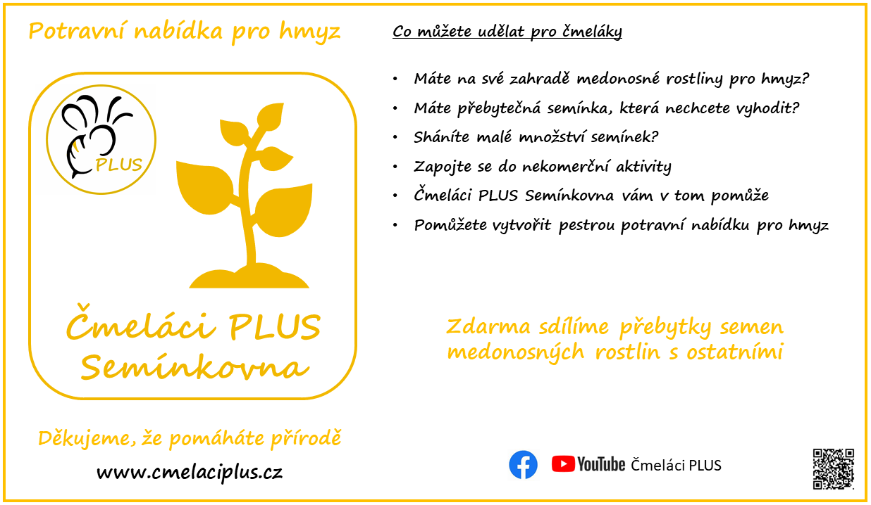 Čmeláci PLUS - Leták 2022 - Čmeláci PLUS Semínkovna